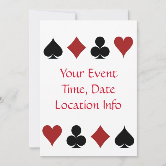 の遊カードがThunder_Coveに適合 招待状 (裏面)