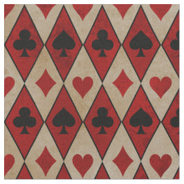 の遊カードは赤とタンに ファブリック