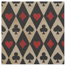 の遊カードは黒とタンのスーツ ファブリック