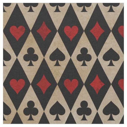 の遊カードは黒とタンのスーツ ファブリック (クローズアップ)