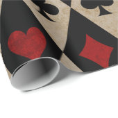 の遊カードは黒とタンのスーツ ラッピングペーパー (ロールコーナー)