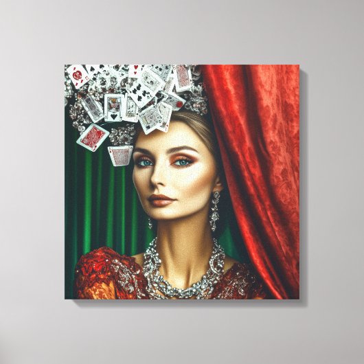 の遊カードエレメント、衣類デザイン、ファッション キャンバスプリント (正面)