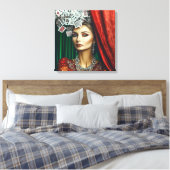 の遊カードエレメント、衣類デザイン、ファッション キャンバスプリント (インサイチュ (寝室))