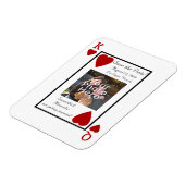 の遊カードキング/クイーン日付マグネットを保存 マグネット (左側)