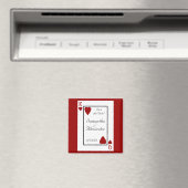 の遊カードキング/クイーン日付マグネットを保存 マグネット (インサイチュ (食洗機))