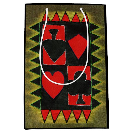 の遊カードデザイン ミディアムペーパーバッグ (正面)