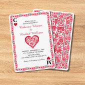 の遊カードラスベガス結婚カジノモノグラムの 招待状