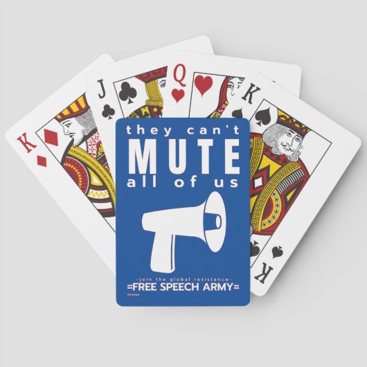 の遊カード「ミュートできない…」 トランプ (裏面)