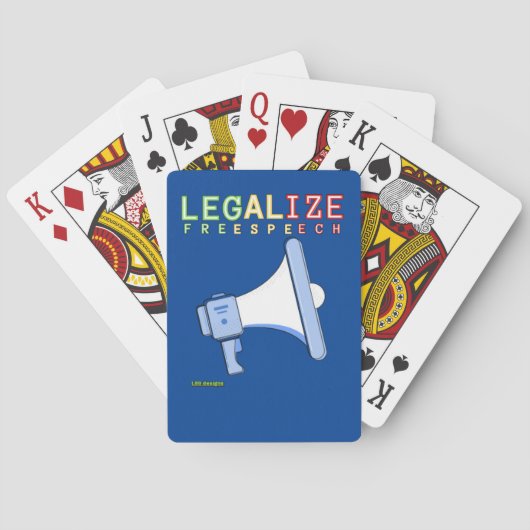 の遊カード「言論を合法化する」 トランプ (裏面)