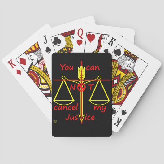 の遊カード「CANCEL JUSTICE」 トランプ (裏面)