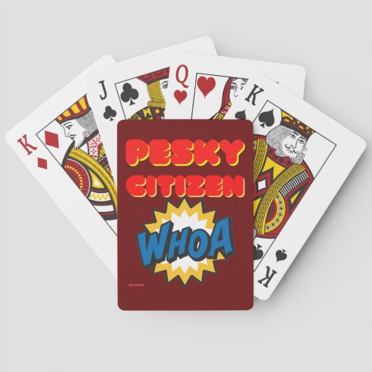 の遊カード"PESKY CITIZEN" トランプ (裏面)