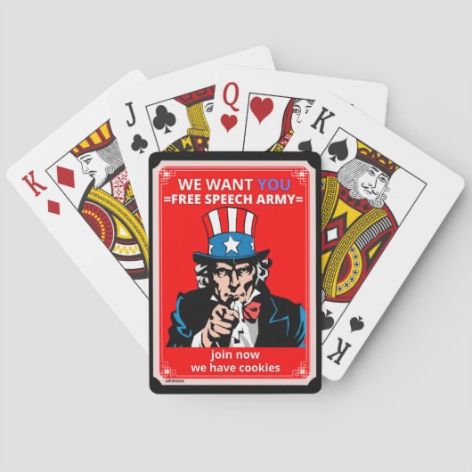 の遊カード"UNCLE SAM" トランプ (裏面)