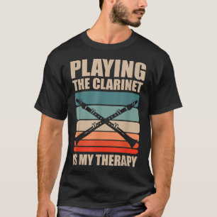 の遊クラリネットは私のセラピーミュージシャン音楽 Tシャツ