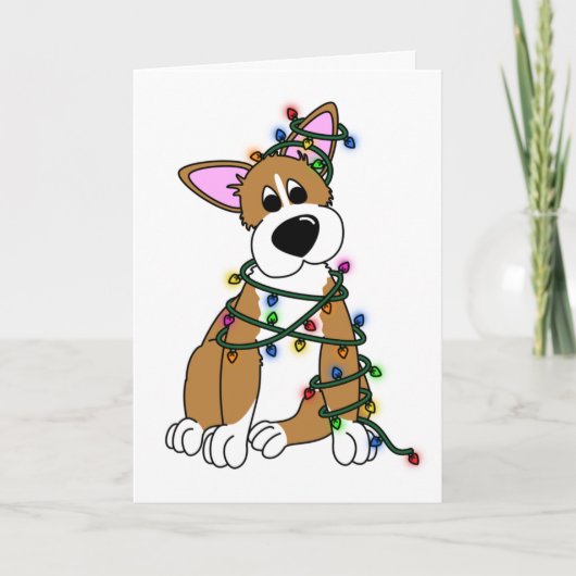 の遊クリスマスツリーCorgi Christmas Card シーズンカード (正面)
