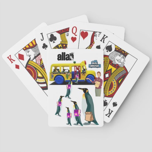 の遊トランプペンギン学校バスドライバー トランプ (裏面)