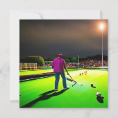 の遊トワイライトローンボウル、フラット誕生日カード カード (裏面)