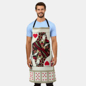 の遊ハートのカードはヴィンテージスタイルでスーツ。織里 エプロン (着用した状態)