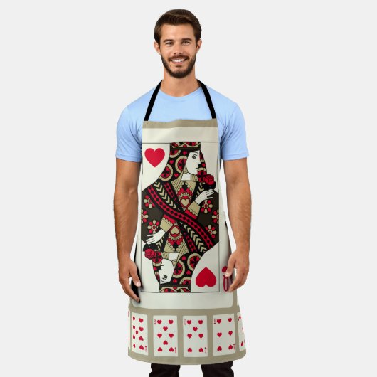 の遊ハートのカードはヴィンテージスタイルでスーツ。織里 エプロン (着用した状態)