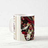 の遊ハートのカードはヴィンテージスタイルでスーツ。織里 コーヒーマグカップ (正面左)