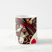 の遊ハートのカードはヴィンテージスタイルでスーツ。織里 コーヒーマグカップ (中央)