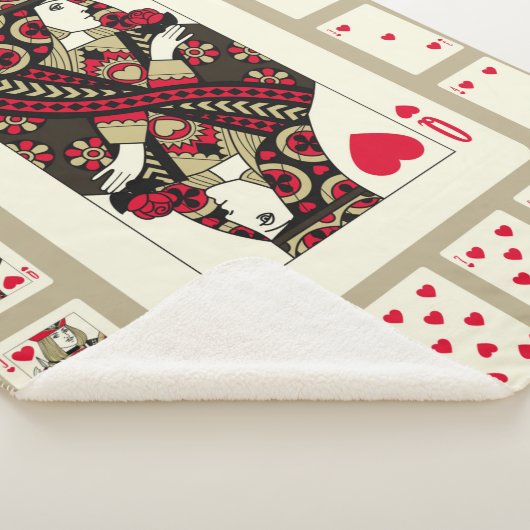 の遊ハートのカードはヴィンテージスタイルでスーツ。織里 シェルパブランケット (3/4)