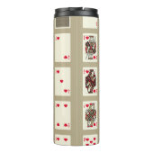 の遊ハートのカードはヴィンテージスタイルでスーツ。織里 タンブラー (裏面)