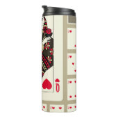 の遊ハートのカードはヴィンテージスタイルでスーツ。織里 タンブラー (回転右)