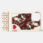 の遊ハートのカードはヴィンテージスタイルでスーツ。織里 Case-Mate iPhoneケース (裏面 (横))