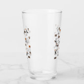 の遊バスケットボールパターン タンブラーグラス (左)