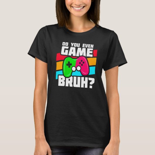の遊ビデオゲーム – PCコンソールゲームおもしろい- Vi Tシャツ (正面)