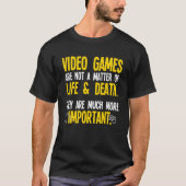 の遊ビデオゲームPCコンソールゲーマーギーク1 Tシャツ (正面)