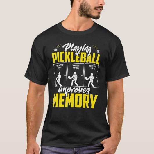 の遊ピックボールがメモリDink Player_1を向上 Tシャツ (正面)