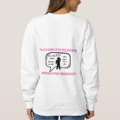 の遊ピックボールでメモリがおもしろい向上 スウェットシャツ (裏面)