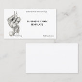 の遊ボール – Young Orangutan Ape 名刺 (正面/裏面)