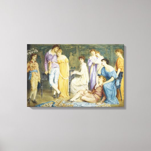 の遊前奏曲はバッハ キャンバスプリント (正面)