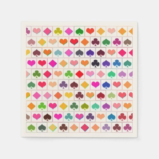 の遊名刺のスーツ スタンダードカクテルナプキン (正面)