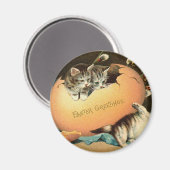 の遊子猫イースター マグネット (正面/裏面)