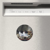 の遊子猫by Henriette Ronner-Knip マグネット (インサイチュ (食洗機))