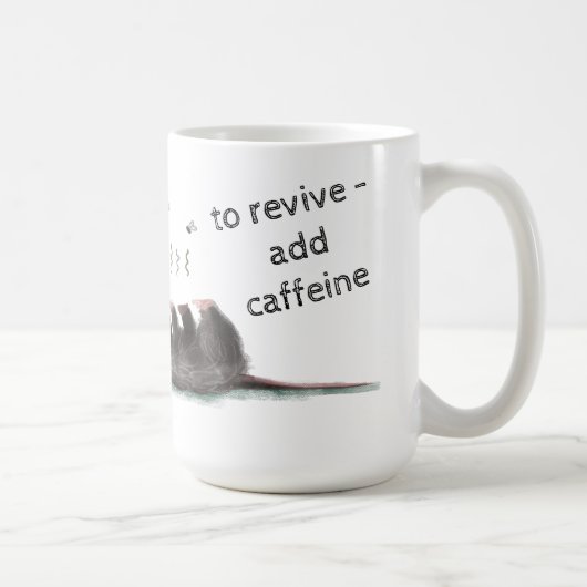 の遊死んだオポッサムマググ コーヒーマグカップ (右)