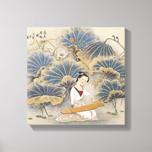 の遊音楽by Lotus Pond キャンバスプリント (正面)