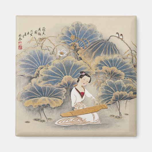 の遊音楽by Lotus Pond マグネット (正面)