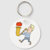 の遊Aサキサフォンミュージシャンキーチェーン キーホルダー (裏面)