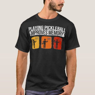の遊Pickleballはメモリを改善するPickleball 2 Tシャツ