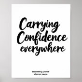 の運自信、自分を強化 ポスター (正面)