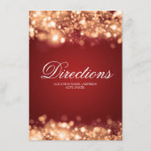 の運転結婚方向が金ゴールドを照きらめくらす エンクロージャーカード (裏面)