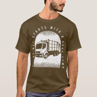 ~の運転者のためのMensリサイクルトラック運転ことわざ Tシャツ