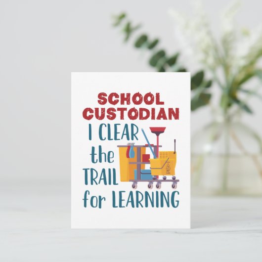 の道澄んをたどる学校の学保護者 ポストカード (スタンド正面)