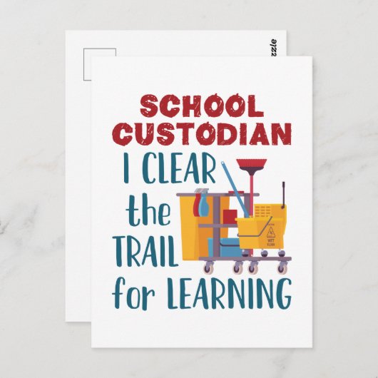 の道澄んをたどる学校の学保護者 ポストカード (正面/裏面)