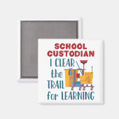 の道澄んをたどる学校の学保護者 マグネット (正面/裏面)