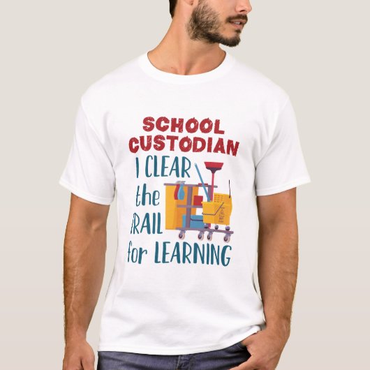 の道澄んをたどる学校の学保護者 Tシャツ (正面)